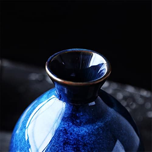 Seijy japanski sake set plava mini keramička ukras za bojlare Namještaj Priključak Hip Filk Kućanstvo 1 Pot 4 Cups Barware Set