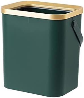 Eyhlkm Zlatno smeće za kuhinju kupatilo četveroupnovrsno plastično uski kantu za smeće sa poklopcem