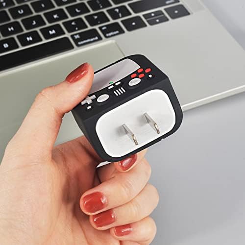 Koreda Slatka futrola za Apple 20W / 18W USB-C punjači za napajanje i USB munje kabel, smiješan Cool 3D crtani silikonski zaštitnik kabela za iPhone punjač kućište