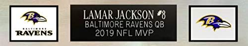 Lamar Jackson autografirao Crni Baltimore Jersey - Lijepo matted i uokviren - ručno potpisao Jackson i certificirani autentično od