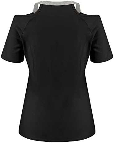 Yubnlvae Plus Size Crew vrat trendi Casual kratke rukave bluze lagane grafičke klasične majice za žene ljeto