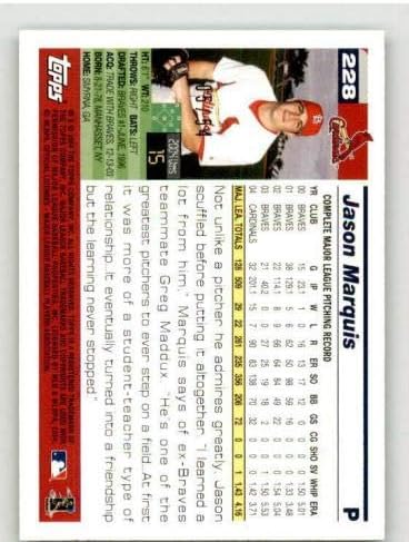 Jason Marquis Card 2005 TOPPS Black # 228 - Bejzbol kartice u obliku ploča