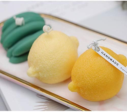 Bybycd 3D oblik limuna Svijeća silikonski kalup, domaća diy aromaterapija kalup za svijeće, kalupi sapuna za slastičarnu pravljenje