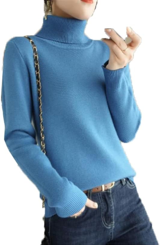 Vuneni džemper Ženska zimska kornjača pulover navojni navojni dugi rukavi Pleteni džemper