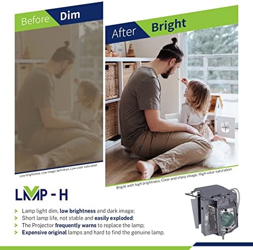 LMP-H NP35LP / 100014090 Zamjenska svjetla za zamjenu sa kućištem kompatibilno sa NEC-V302H NP- V302H V332x V332W V332X