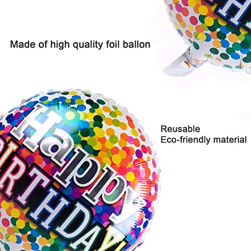 18 inča Sretna rođendan folija baloni okrugli mylar helium balon rođendan zabava ukrasnog materijala slova baloni od 6 paketa
