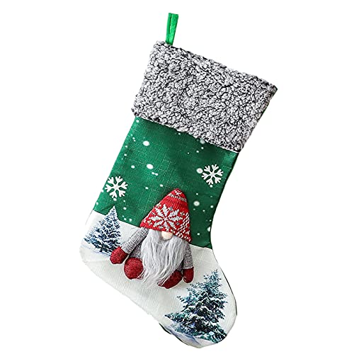 Modne božićne čarape Poklon torba 2021 Nova božićna dekoracija drvca isporučuje Badnjak Eve Holiday Darove ukrasi