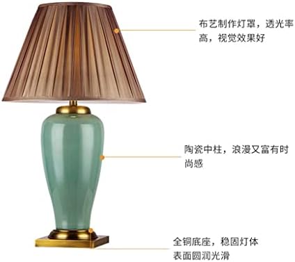 Zhyh stolna svjetiljka keramička romantična topla vjenčanica kućna europska stil spavaća soba noćna svjetiljka