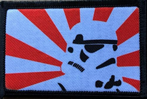 Star Wars izlazeći Sun Stormtrooper Morale Patch. Savršeno za vašu taktičku vojnu vojsku opremu, ruksak, kapa za bejzbol operatera, nosač ploče ili prsluk. 2x3 Kuka i loop flaster. Izrađen u SAD-u