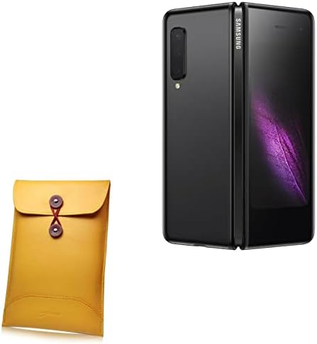 Boxwave futrola za Samsung Galaxy Fold 5G - Manila kožna koverta, retro koverta stil kuka za Samsung Galaxy Fold 5g