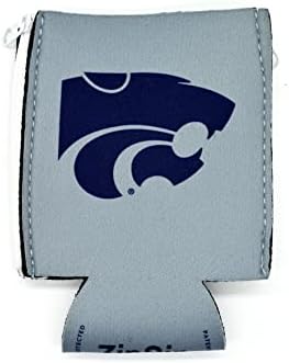 Zipsip Kansas State University Wildcat Podesivi koozies Svi u 1 za višekratnu upotrebu COLLER izolirana - pivo Coozies za boce, limenke i tanke limenke - Ledeni rukav za kavu - neoprenjski rukav
