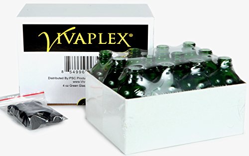 Vivaplex, 12, zelena, 4 oz staklene boce, sa poklopcima