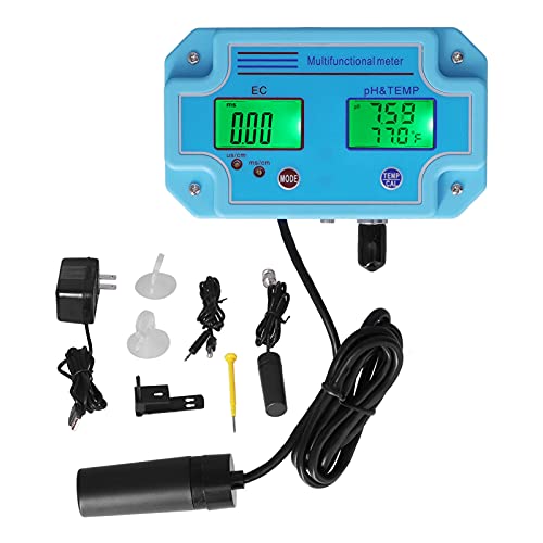 Mjerač temperature DC 6V Visoka preciznost Prijenosni LCD hidroponski monitor Višenamjenski tester pH EC