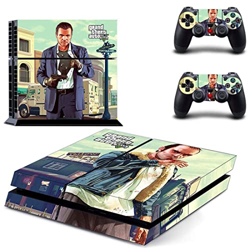Za PS4 Pro - Igra Grand GTA Theft i auto PS4 ili PS5 naljepnica za kožu za PlayStation 4 ili 5 konzola i kontrolera naljepnica Vinil