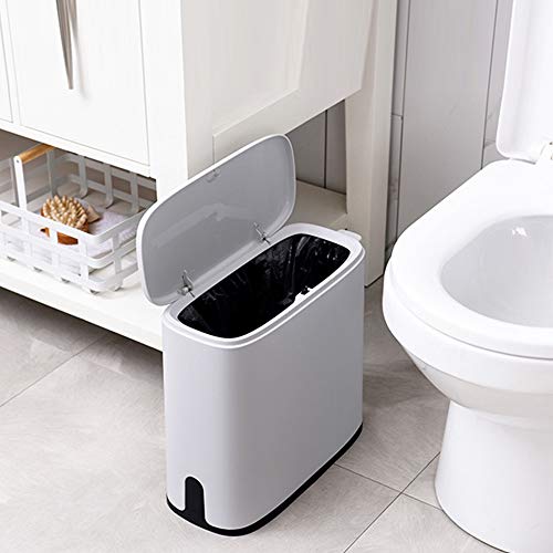Lodly Trash Can, višenamjenska 11L plastična pametna preša može toaleti otpad kantu za smeće kanta za smeće kanta za smeće četkica