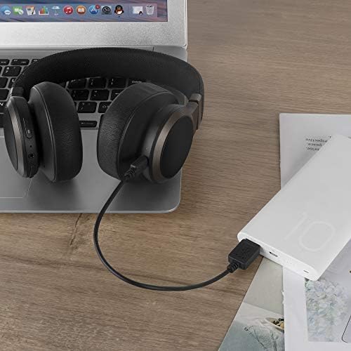 GEIKRIA micro-USB slušalice, ušne kratki kabel punjača, kompatibilni sa JBL Tune 700BT, 450BT, Live 500BT, E25BT punjačem, USB do