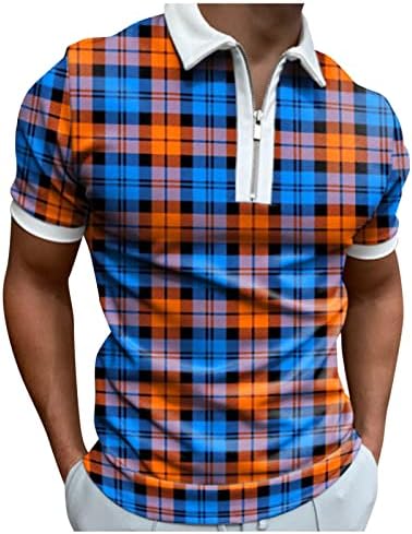 Polo majice za muškarce dolje do majice geometrija ispis ulična odjeća kratkih rukava za golf Henley majice vrhovi