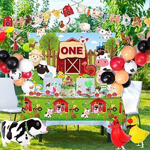 210 kom Domaće životinje tematske potrepštine za rođendanske zabave, tematske dekoracije za domaće životinje, rođendanske dekoracije