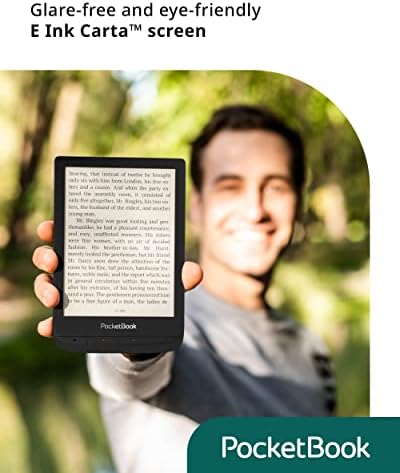 Pocketbook Touch Lux 5 / čitač E-knjiga / bez odsjaja & amp; e-ink tehnologija pogodna za oči / 6 Touchscreen ekran osetljiv na dodir sa HD rezolucijom | Wi-Fi | podesivo pametno svetlo | Micro-SD Slot / E-čitač u crnoj boji