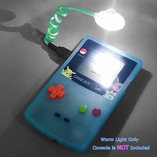 Novo za GBC crv Light Attachment, kompatibilan sa za Nintendo Gameboy Color Advance vertikalne ručne konzole, Vanjska bijela svjetlost