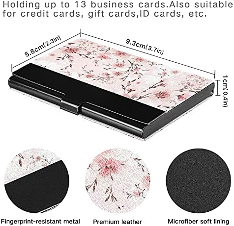 Akvarelne grane držač za vizit karte za žene i muškarce torbica za držač vizitkarte sa kožnom kretid karticom lična karta Organizator vizitkarte