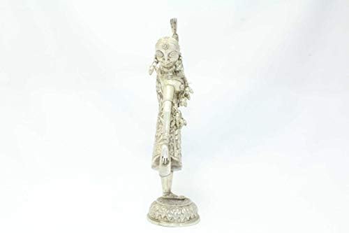 Rajasthan Gems Tribal Handmade Solid srebrna plesa žena Statut Ručno urezana dekorativna artikala