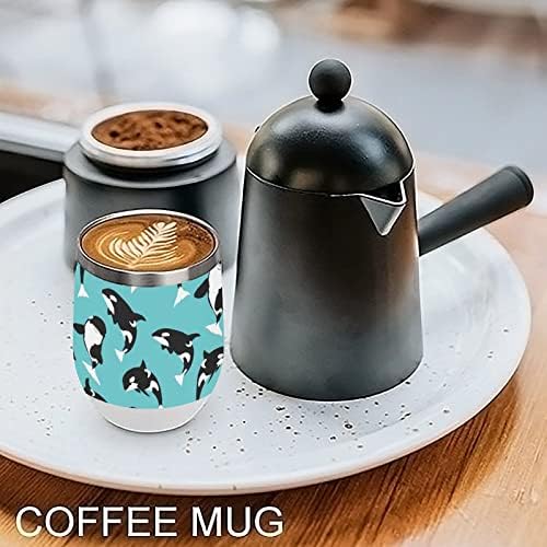 Killer kitova šalica za kafu od nehrđajućeg čelika Tumbler sa poklopcem za putovanja za rođendanski dizajn poklon-12 oz