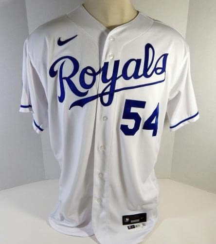 2020 Kansas City Royals Ronald Bolanos # 54 Izdana bijela Jersey DG P 50 38 - Igra Polovni MLB dresovi