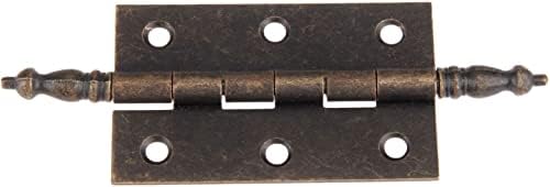 Rakute Hinges, 1pc 127 * 76mm Porteo pravi ormar šarke ukras antikni kruni šarke 6 rupa kutija za metal Pribor šarke