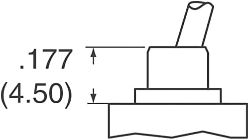 Prekidač e-prekidača Toggle DPDT 0,4VA 20V