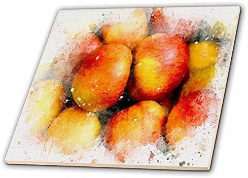 3drose gomila crvenih jabuka slika akvarela-Tiles