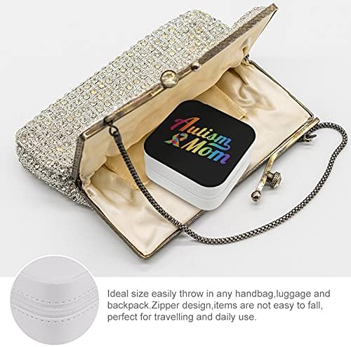 FunnyStar autistična traka mama ženska putna kutija za nakit Organizator PU kožni displej držač za nakit torbica