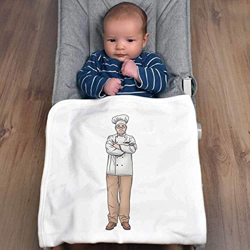 Azeeda 'Grumpy Baker' Pamuk Baby pokrivač / šal