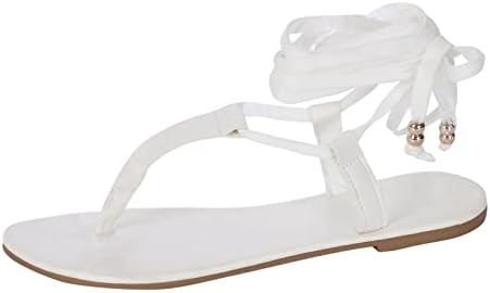 RBCulf Women Flip-Flop ravne sandale plus veličina Ljeto u boji modni nožni kaiš visoki otvoreni nožni prst klizanje na slajdovima