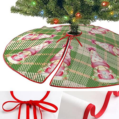 Božićna plata božićna suknja gnome 30 x 30 baza mat božićne Xmas Tree Mat za praznične zabave ukrasi zimske novogodišnje uređenje