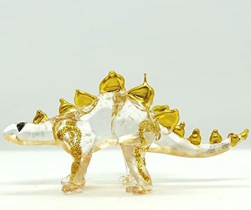 Minijaturne figurice za dinosaur ručno puhalo staklene umjetnosti životinje Kolekcionarni poklon kuća Dekor