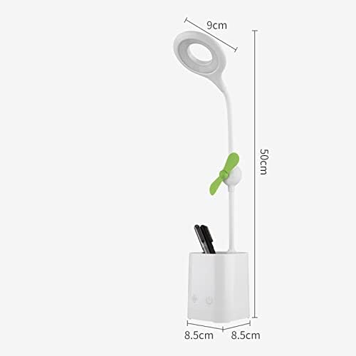 Stolna lampa sa držačem olovke Mali ventilator LED USB punjiva zatamnjena zatamnjena lampa dodirnu kontrolu oko 3 režima svjetla 3