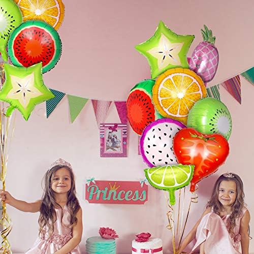 30 komada voćni baloni voće aluminijske folije baloni Tutti Frutti party ukrasi tropski voćni baloni za rođendanski ukrasi za voće,