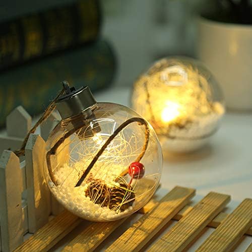 Dalla 4 kom božićna lopta, LED plastični ukrasi za božićne ukrase, Božić Tree shatterproof ukrasi sa Visećom petljom za odmor i zabavu
