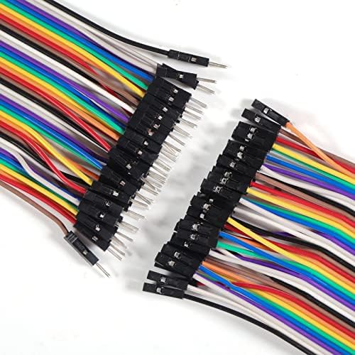 120pcs Jumper Wire Wirel Multicolorirani žičani vrpci kablovi 10cm 20cm 30cm 40 PIN muški do ženskih raznobojnih kablova