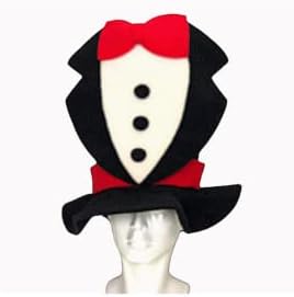 Locos pjenasti šeširi-Gala pjenasti smoking šešir - vjenčani smoking šešir-zaručnički šešir - šešir za momačko veče