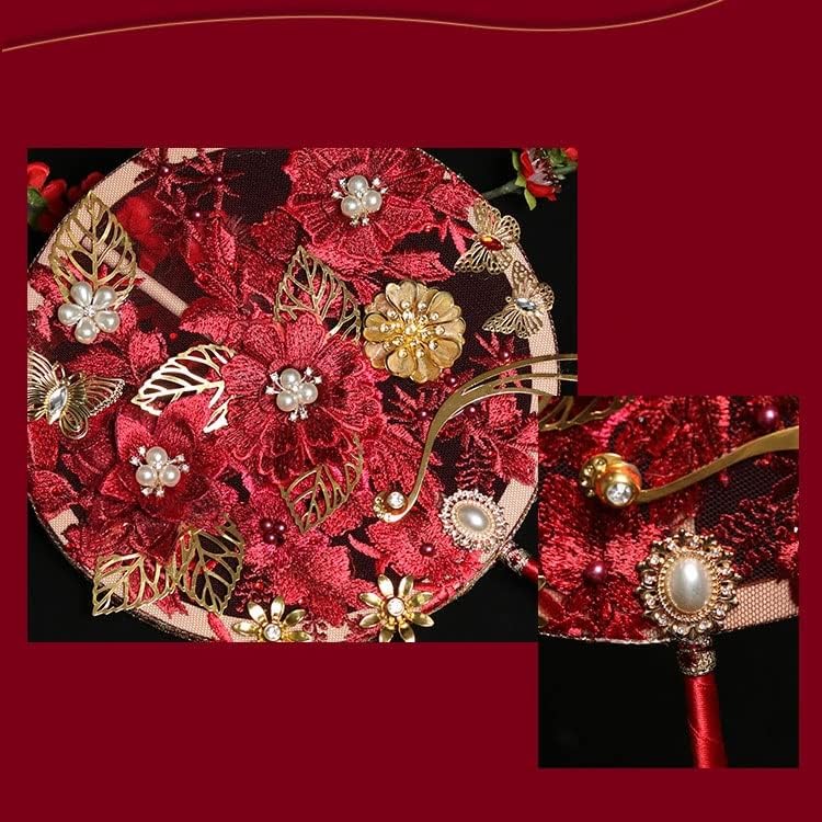 N / A Kineski stil Hanfu mladenka Holding Cvijeće Drevni stil Xiuhe Vjenčanica Hi Fan