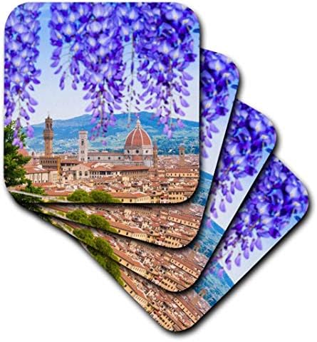 3D Rose City Center of Florence-Firenze-Unesco-Toskana-Italija Mekani podmornici, Multicolor