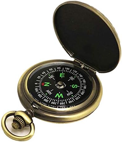 SDFGH Retro kompas, prijenosni preliv-otručni vintage kompas, svjetlosni kompas za vanjsko putovanje kampovanjem Jahanje izdržljivog