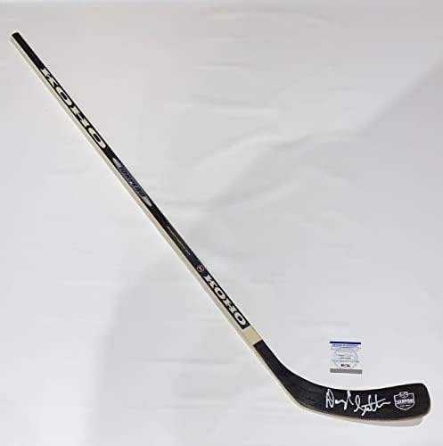 Darryl Sutter potpisan hokejski štap Los Angeles Kings 2012 2014 Champs PSA COA - autogramirani NHL štapići