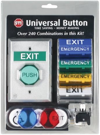Sigurnosno tehnologiju International, Inc. UB-1 Universal dugme, trenutno osvijetljeno LED dugme, spreman za sastavljanje iz kutije