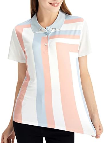 JACKETOWN ženske Polo majice štampane Polo Wicking majice letnji vrhovi kratki rukav majice atletske majice