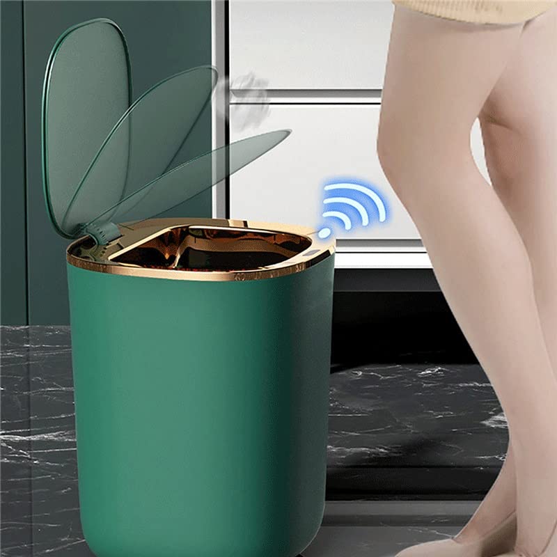 Uxzdx indukcijski tip pametna kanta za smeće kuhinjska kanta za smeće kanta za smeće kupatilo kanta za smeće sa poklopcem na baterije