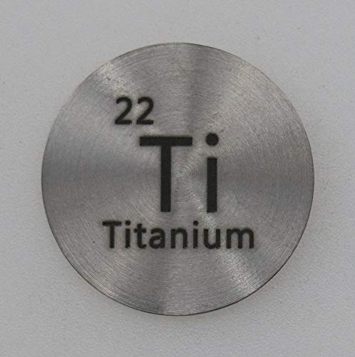 Titan 24,26mm metalni disk 99,7% čist za prikupljanje ili eksperimente