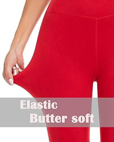 Ahlw Buttery Mekane gamaše za žene za žene Elastične udobne joge hlače prilagođene kože svakodnevno casual gamaše